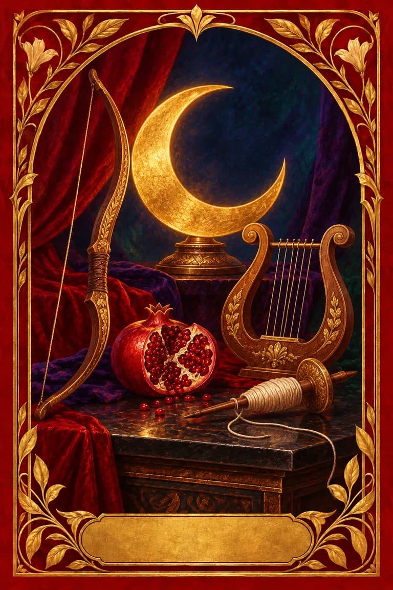 Illustrated entrance to The feminine archetypes