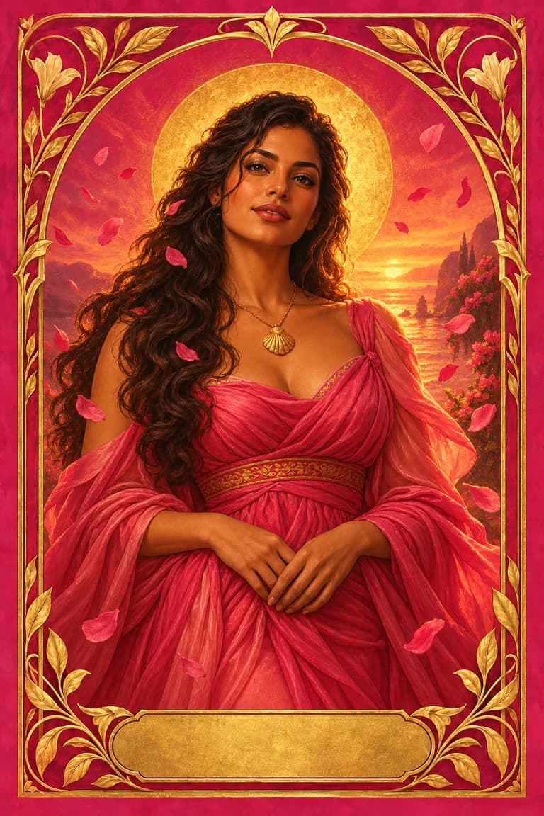 Tarot portrait of The Lover
