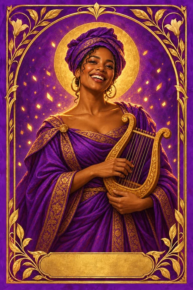 Tarot portrait of The Muse