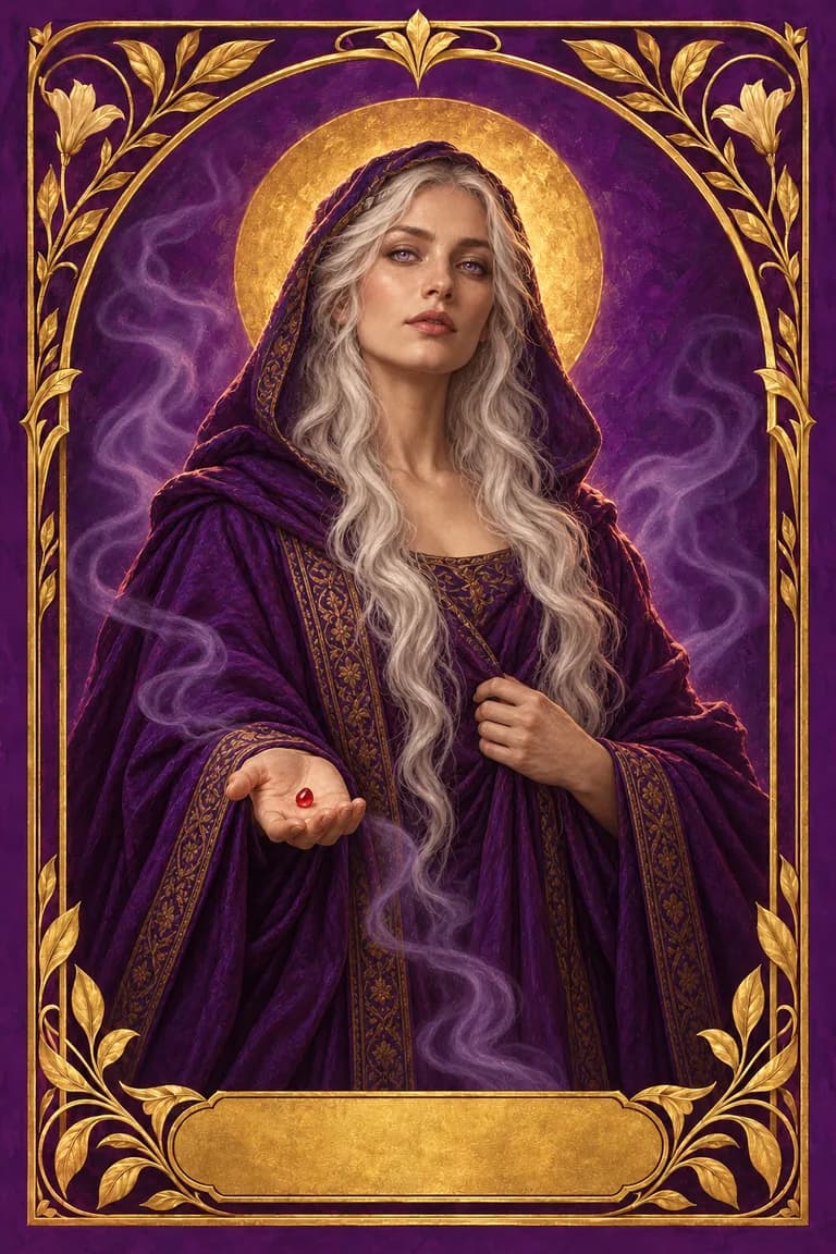 Tarot portrait of The Seer