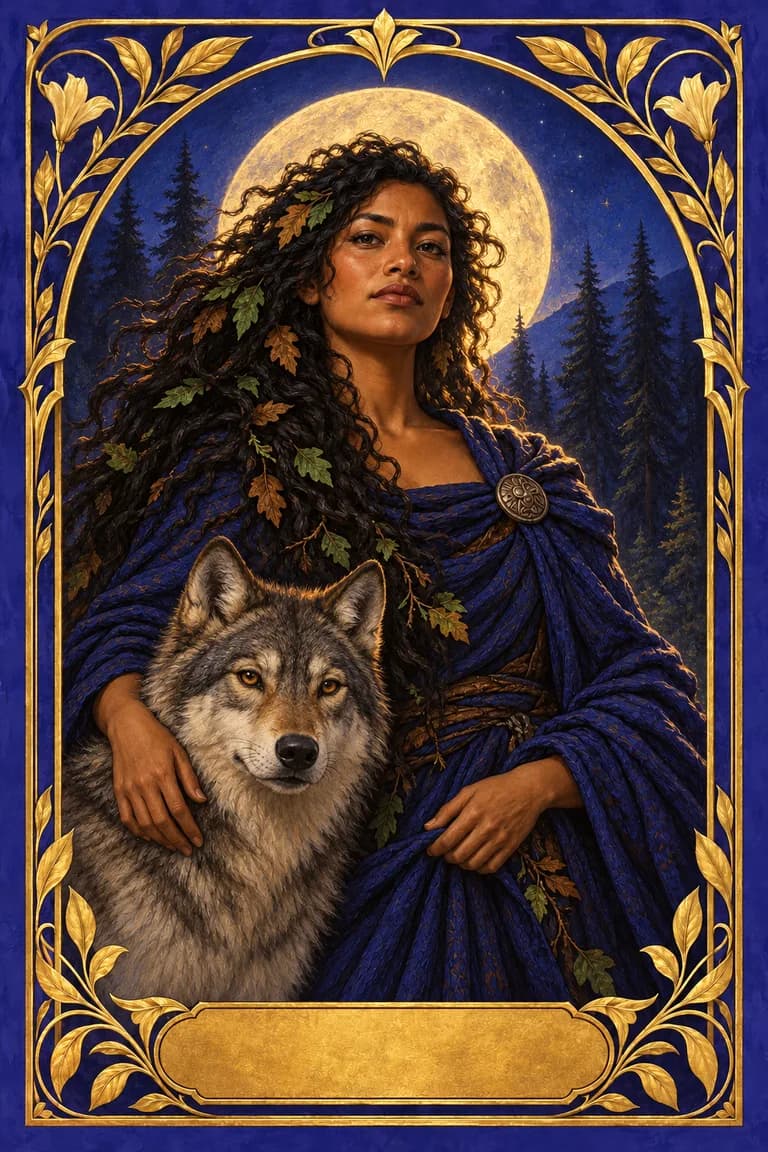 Tarot portrait of The Wild Woman
